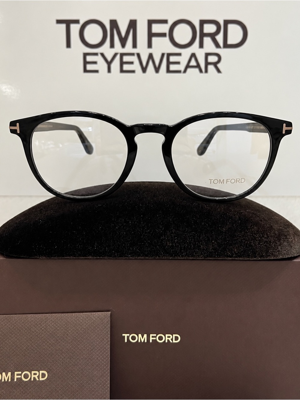 TOM FORD TF5401 001 Shiny Black Eyeglasses Optical Frames